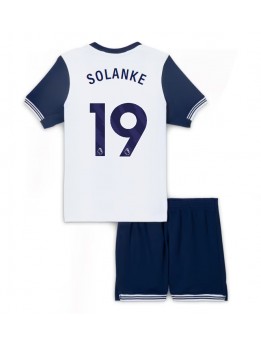 Tottenham Hotspur Dominic Solanke #19 Heimtrikotsatz für Kinder 2024-25 Kurzarm (+ Kurze Hosen)